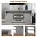 Large Storage Space
- Spacious Table Top
- Sliding Barn Door Cabinets
- Adjustable Shelves
