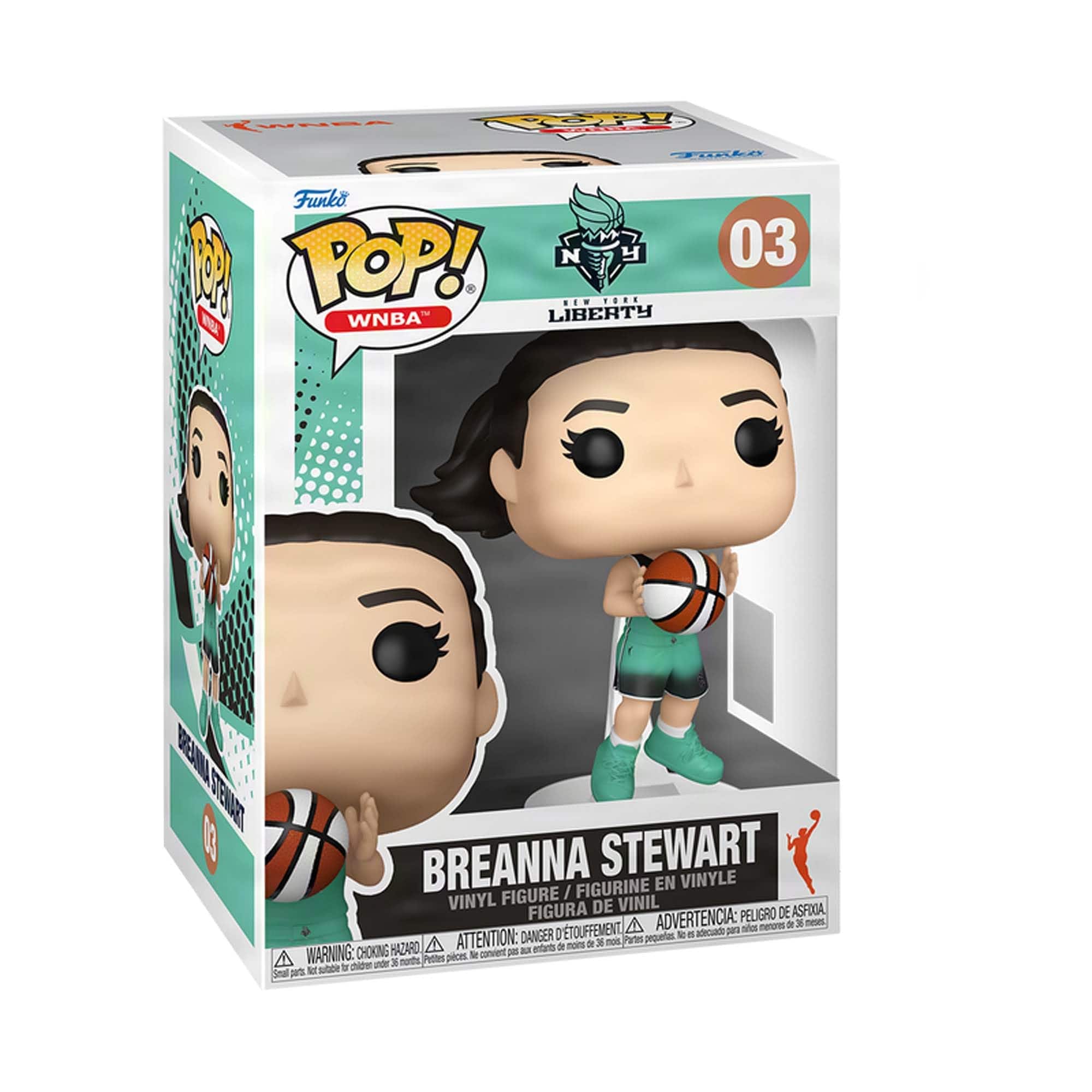 Photos - Action Figures / Transformers Funko Breanna Stewart New York Liberty Pop! Vinyl Figure - Multicolor 202462466