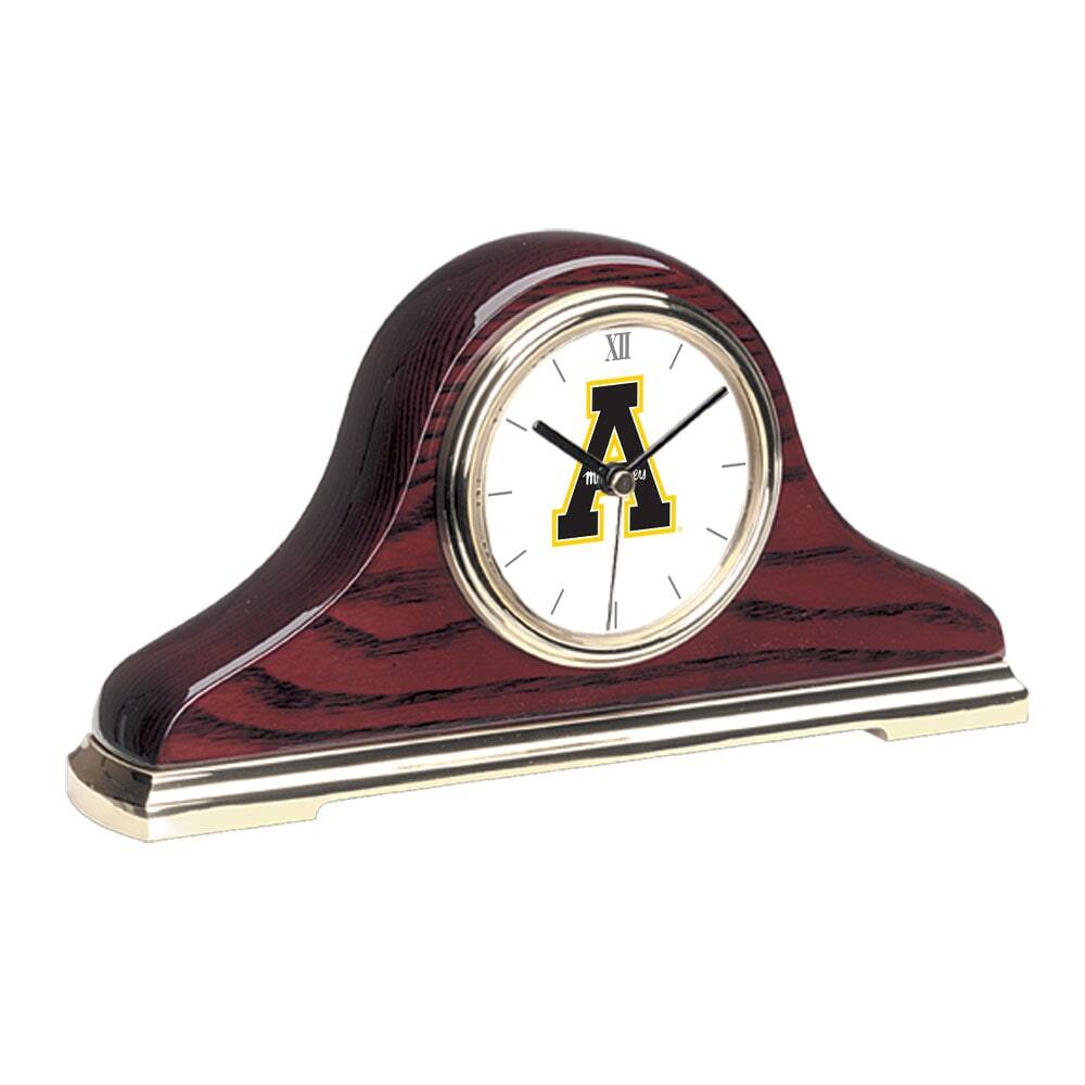 Front. Jardine - Gold Appalachian State Mountaineers Mantel Clock - Gold.