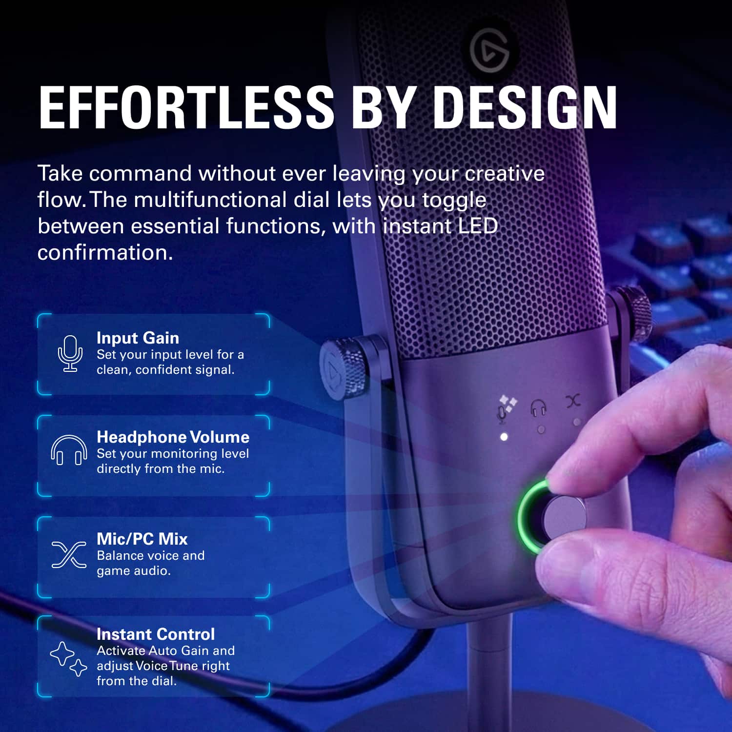 Elgato Wave:3 MK.2 – USB Condenser Microphone for Streaming