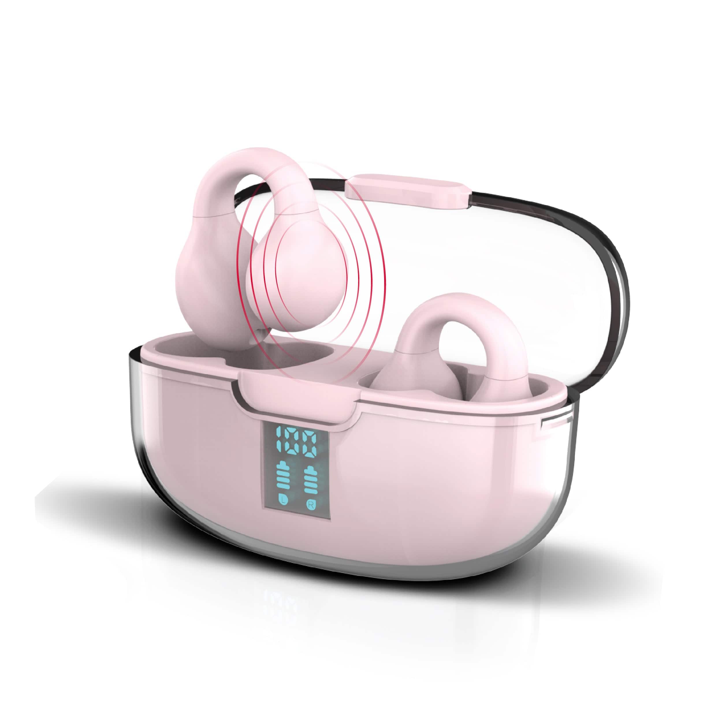 RCA - Wave-66 True Wireless Earbuds, 20H Playtime, Hi-Res Audio, Big Bass - Pink
