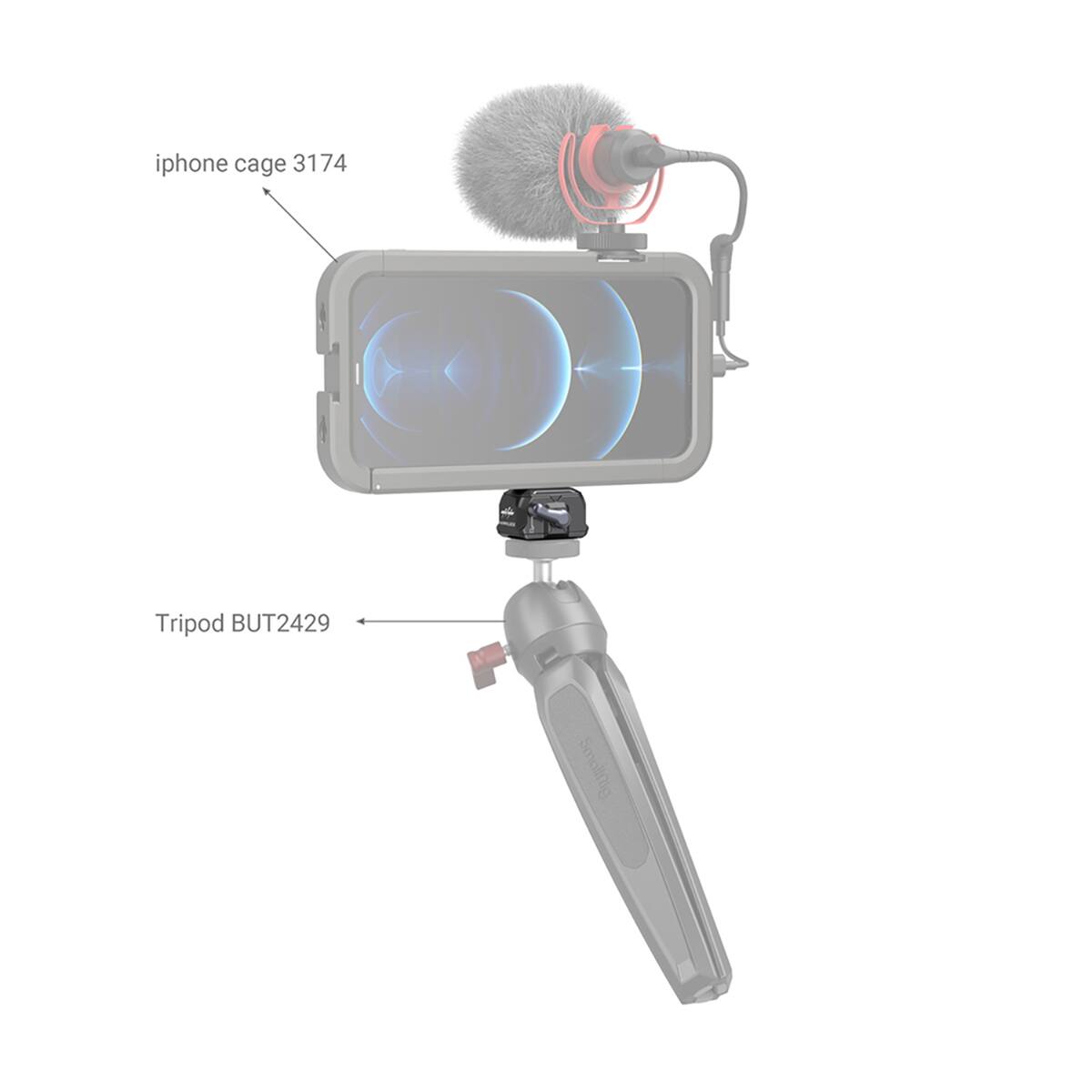 iphone cage 3174  
Tripod BUT2429  
Smollug