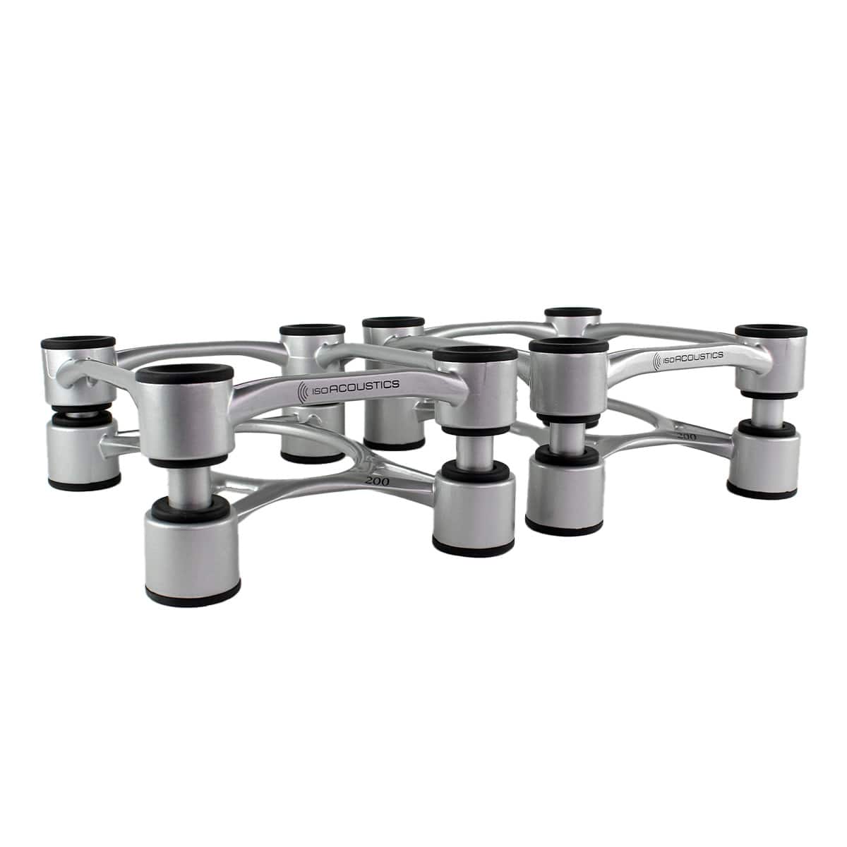 IsoAcoustics - Aperta 200 Speaker Isolation Stand - Pair - Silver