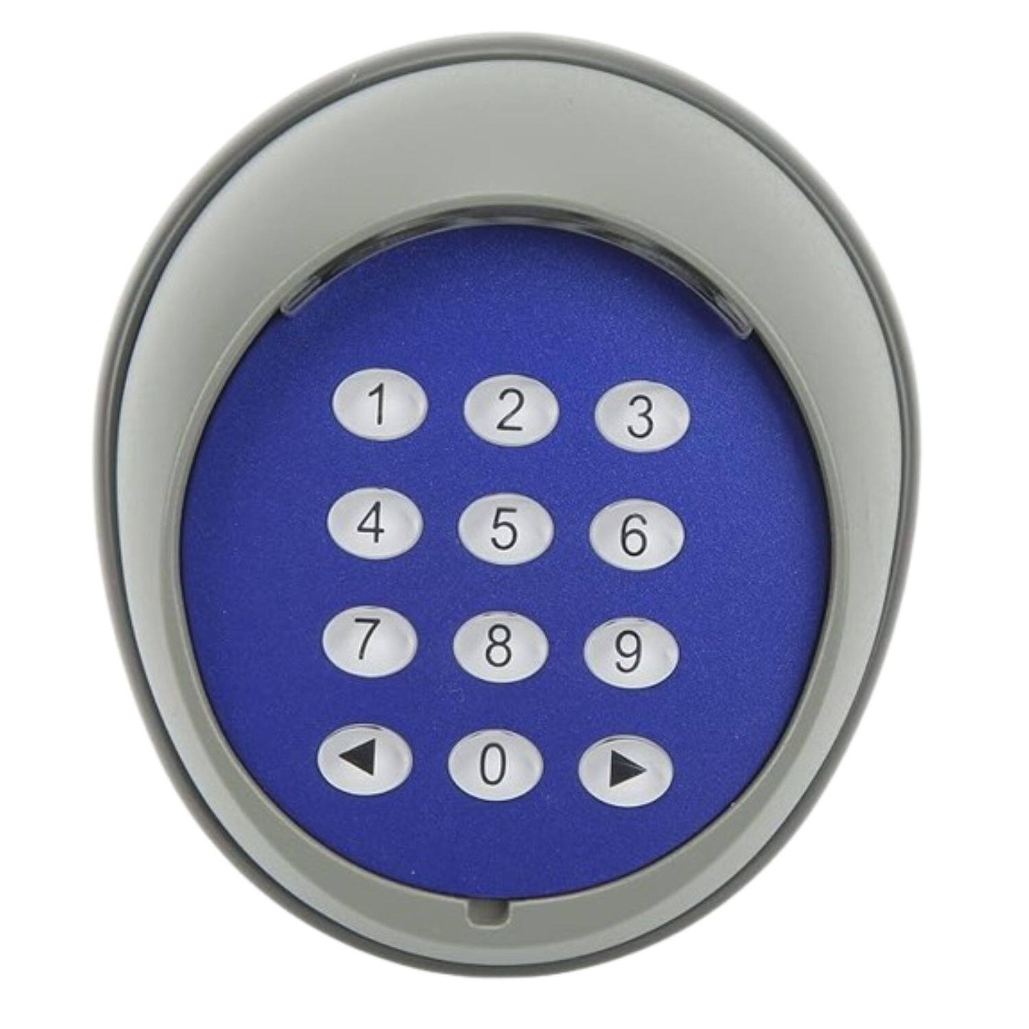Front. Stock Preferred - Wireless Keypad for Swing and Sliding Gate Opener - Grey & Blue.