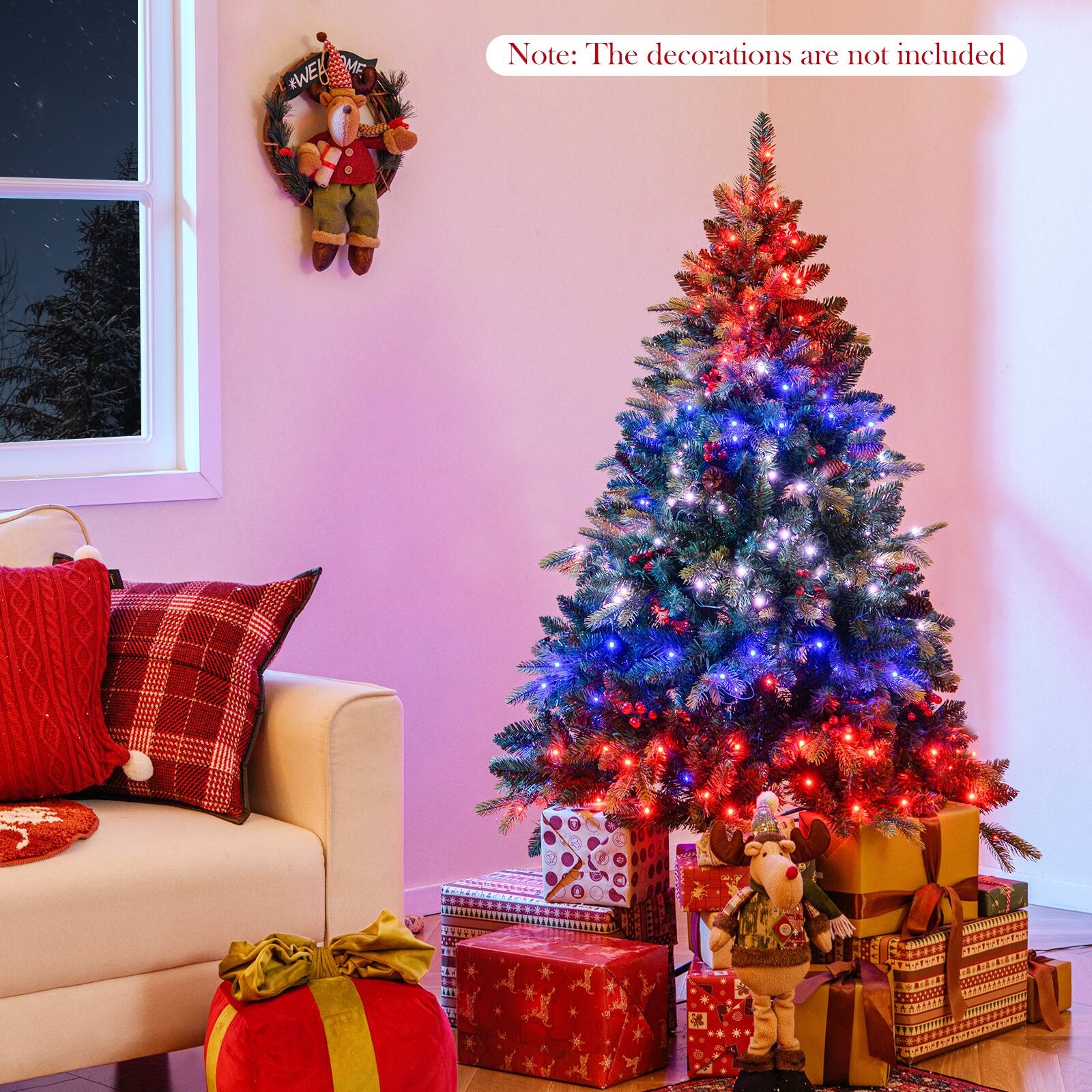 Note: The decorations are not included

Note: The decorations are not included