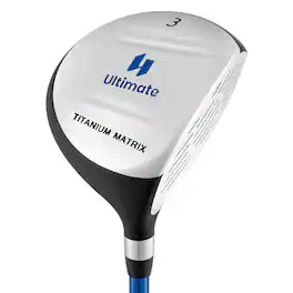 Costway - 165CC Junior #3 Fairway Wood for Kids with Fiberglass Shaft and Headcover - Blue