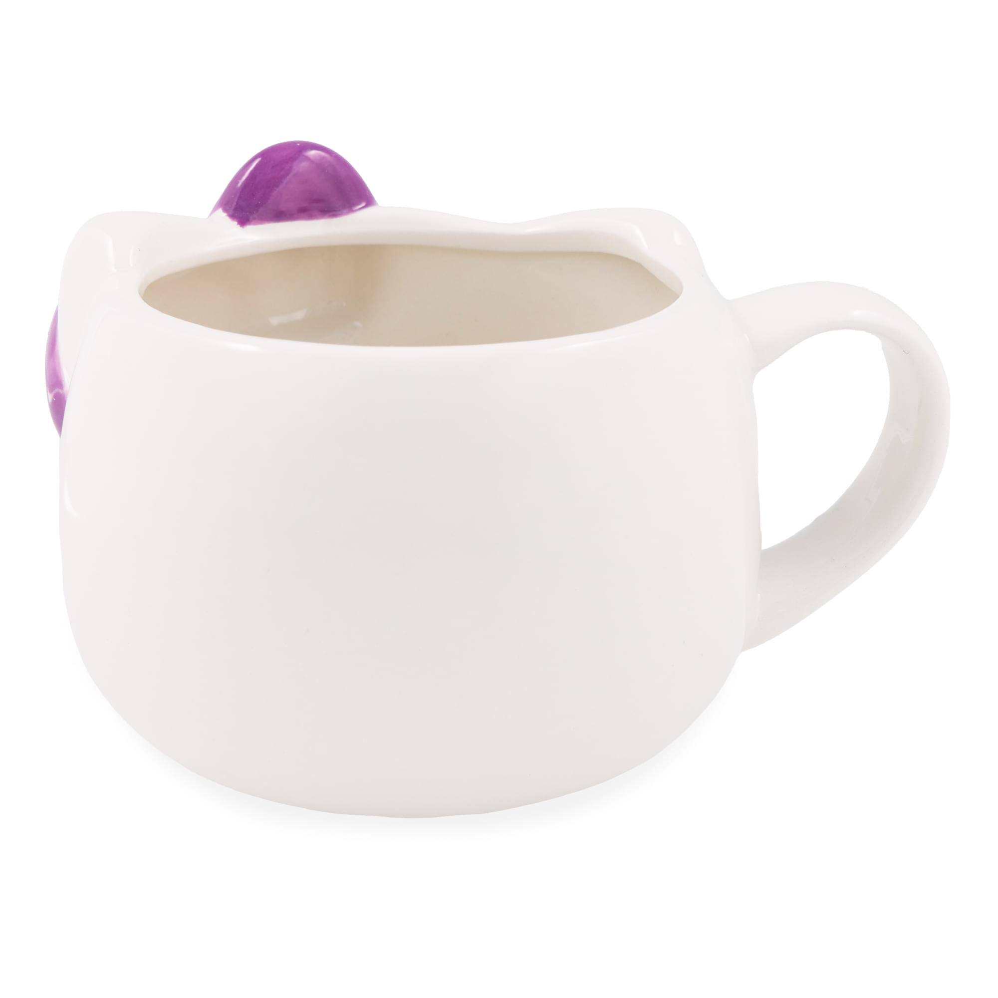 Alt View 1. Hello Kitty - Sanrio Hello Kitty Purple Bow Sculpted Ceramic Mug | Holds 20 Ounces - Purple.