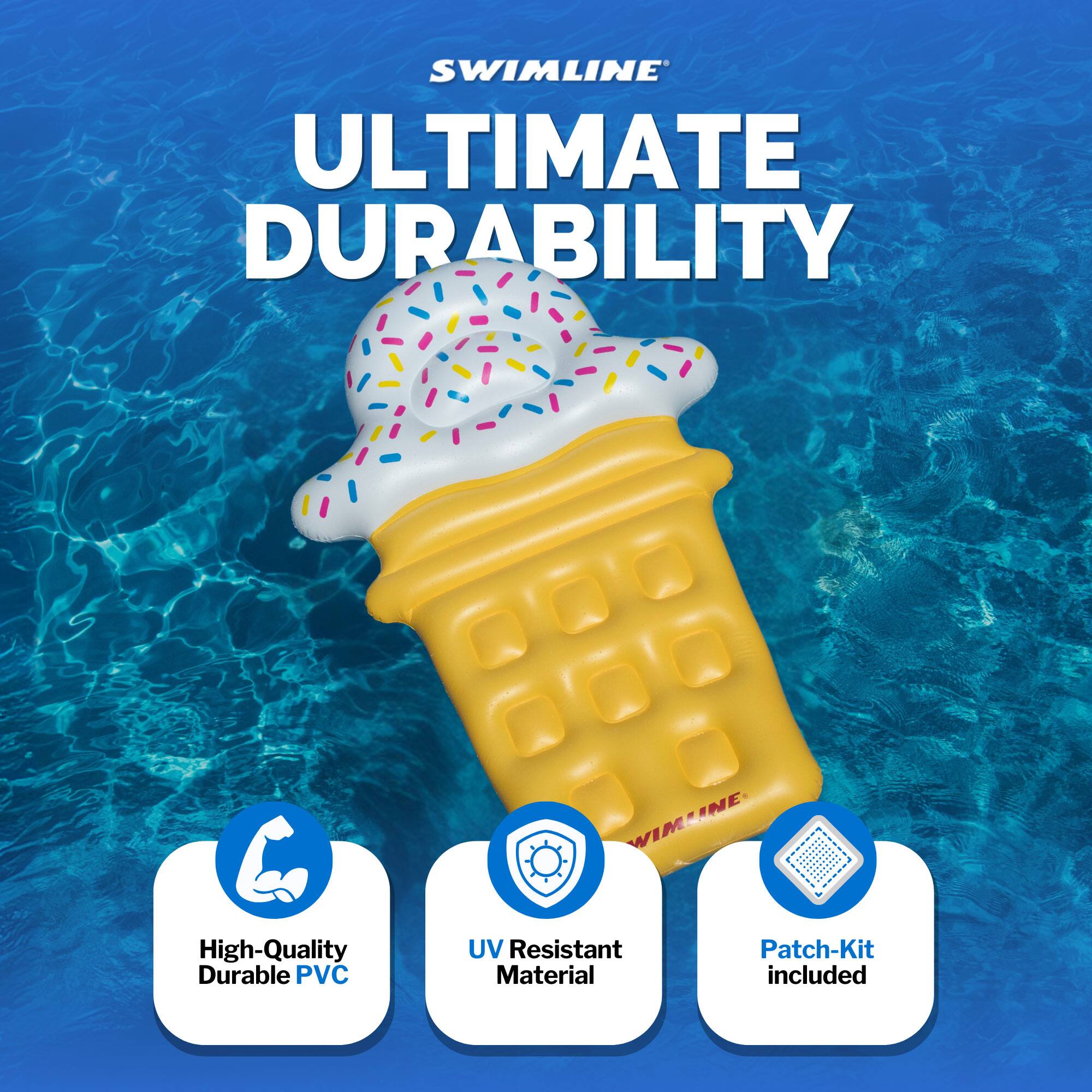 SWIMLINE ULTIMATE DURABILITY  
SWIMLINE High-Quality Durable PVC UV Resistant Material Patch-Kit included