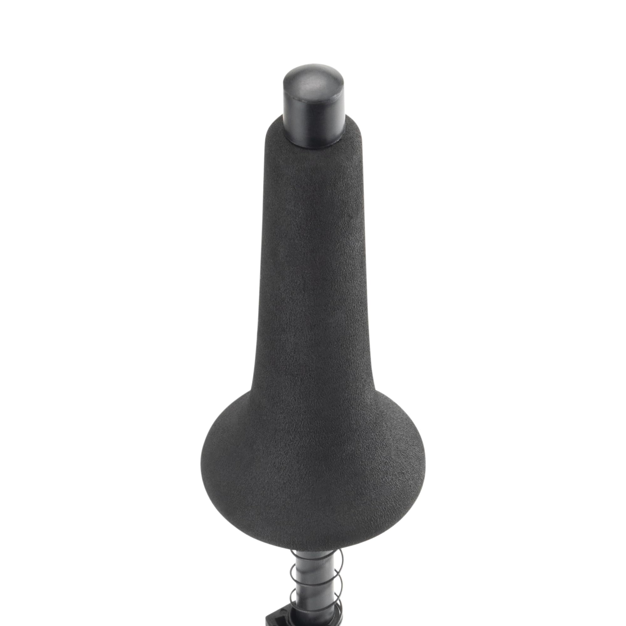 Alt View 3. On Stage Stands - On-Stage Trombone Hanger-Wall-Mount Instrument Stand, Self-Adjusting Spring-Loaded Bell Rest, Height Adjustable, Nonslip - Black.