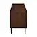 Alt View 31. Walker Edison - 70" Mid-Century Modern Simple 2-Door TV Stand for TVs up to 80" - Dark Walnut.