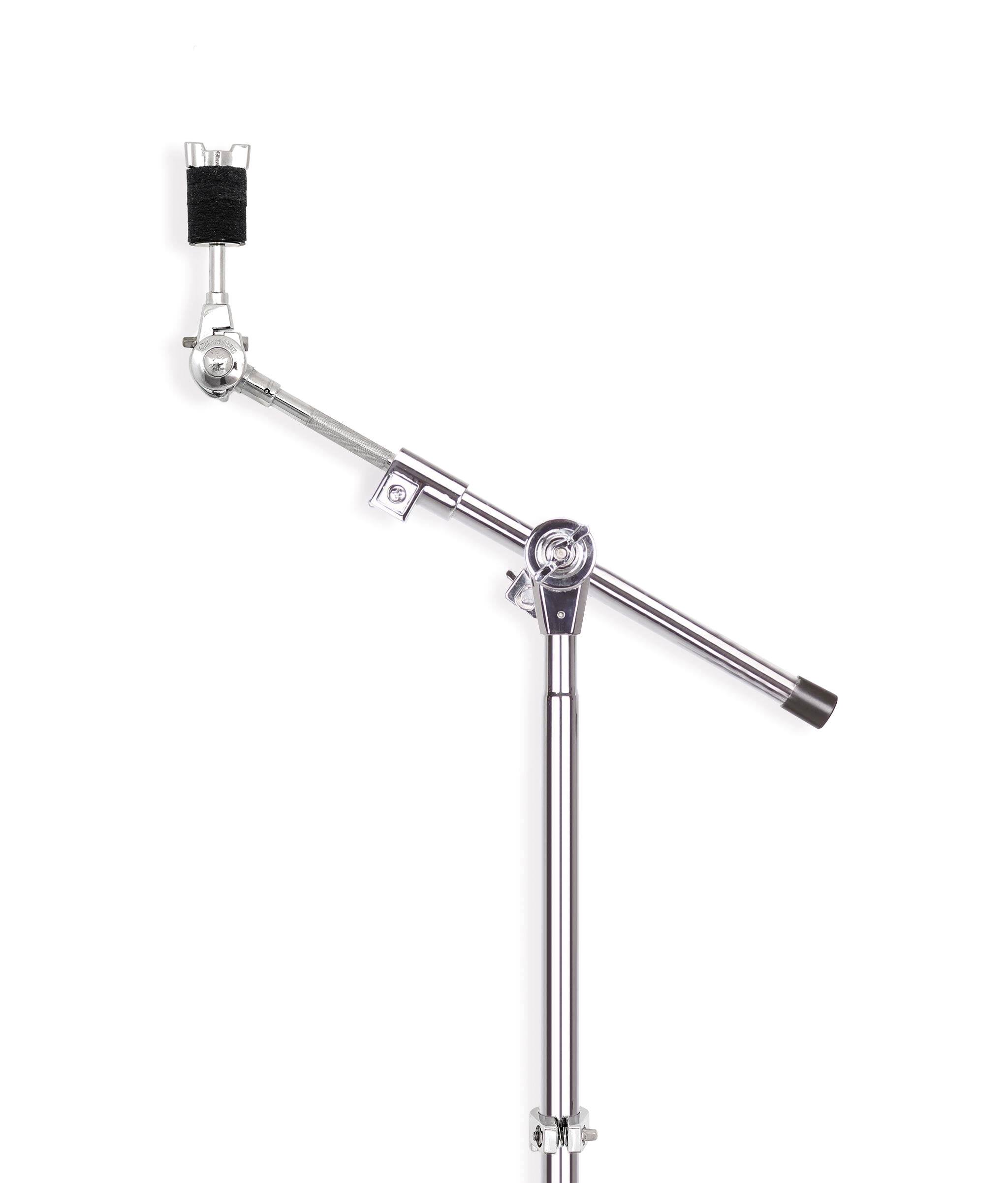 Front. Gibraltar Hardware - Extendable Mini Cymbal Boom Arm, Telescoping Rod from 13 to 21.5", with Brake Style Tilter.