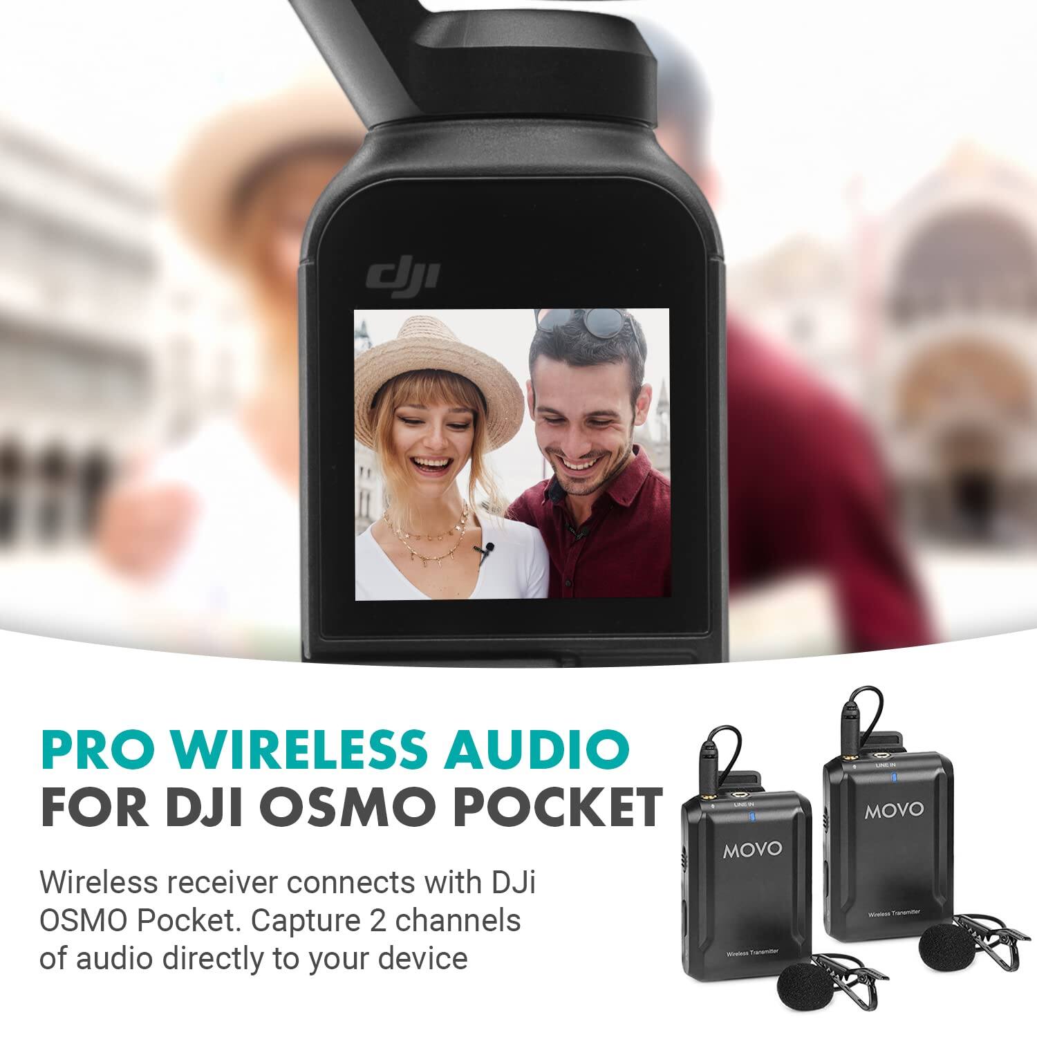 PRO WIRELESS AUDIO FOR DJI OSMO POCKET

Wireless receiver connects with DJI OSMO Pocket. Capture 2 channels of audio directly to your device