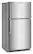 Angle. Maytag - 33 in. Wide 21 cu. ft. Top-Freezer Refrigerator with Factory-Installed Ice Maker - Fingerprint-Resistant Stainless Finish.