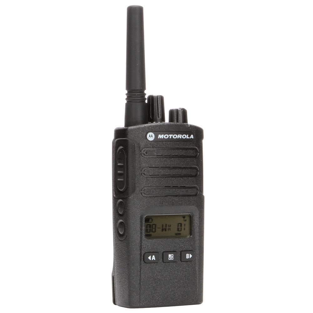 Left. Motorola Solutions - 6 x Motorola RMU2080d On-Site 2-Way Business Radio with Display - 6 Pack Bundle - Black.