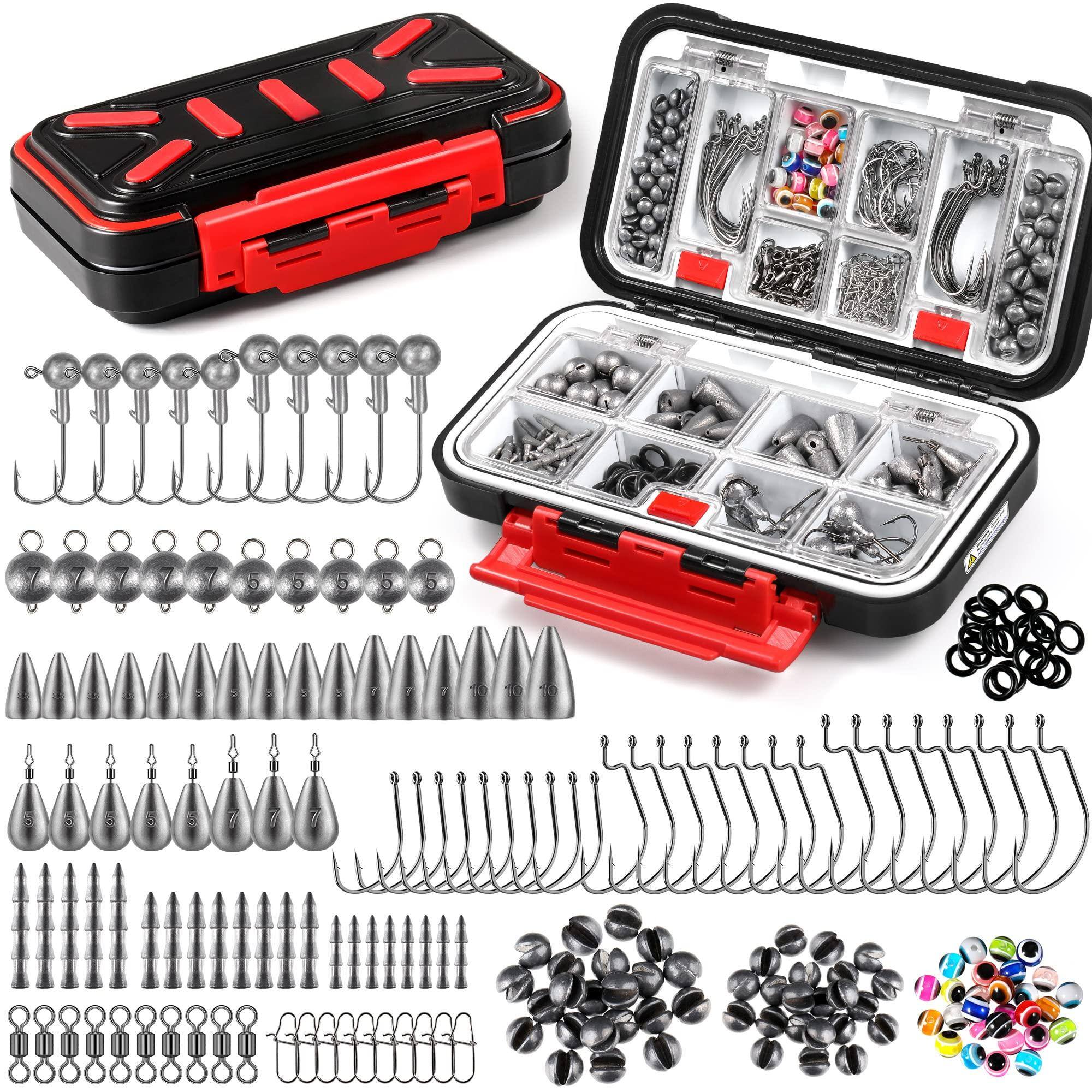 Front. NICHOLAS KLEIN - 264/ Fishing Accessories Kit Organized Tackle Box With Included Hooks - 264pcs Fishing Accessories Kit.