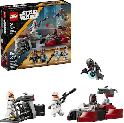 LEGO STAR WARS 6+ 75449 Siege of Mandalore Battle Pack 2 116 pcs/pzs Building Toy Jouet de construction SUPER COMMANDO Juguete para Construir 332 CLONE TROOPER