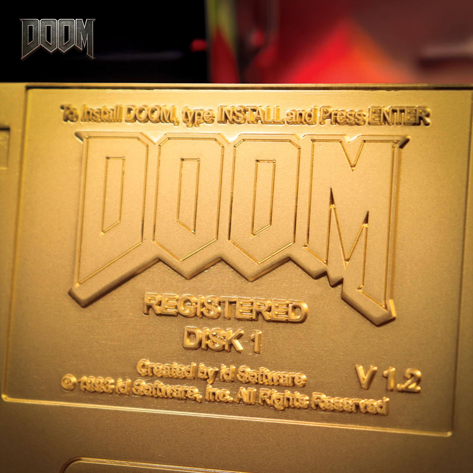 DOOM 120  
Install DOOM, type INSTALL and Press ENTER  
REGISTERED DISK 1  
Created by id Software  
V 1.2  
© 1993 id Software, Inc. All Rights Reserved