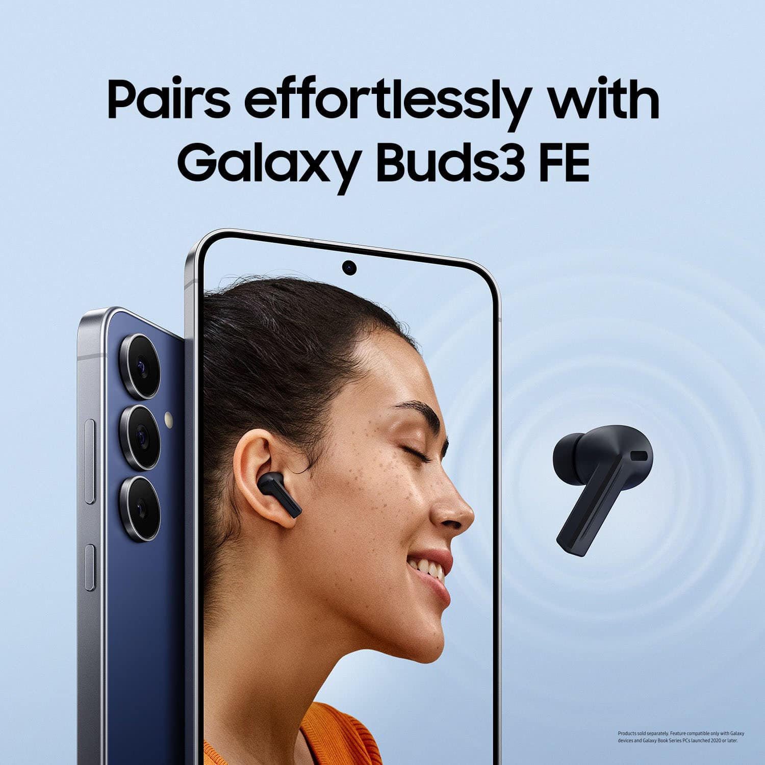 Pairs effortlessly with Galaxy Buds3 FE