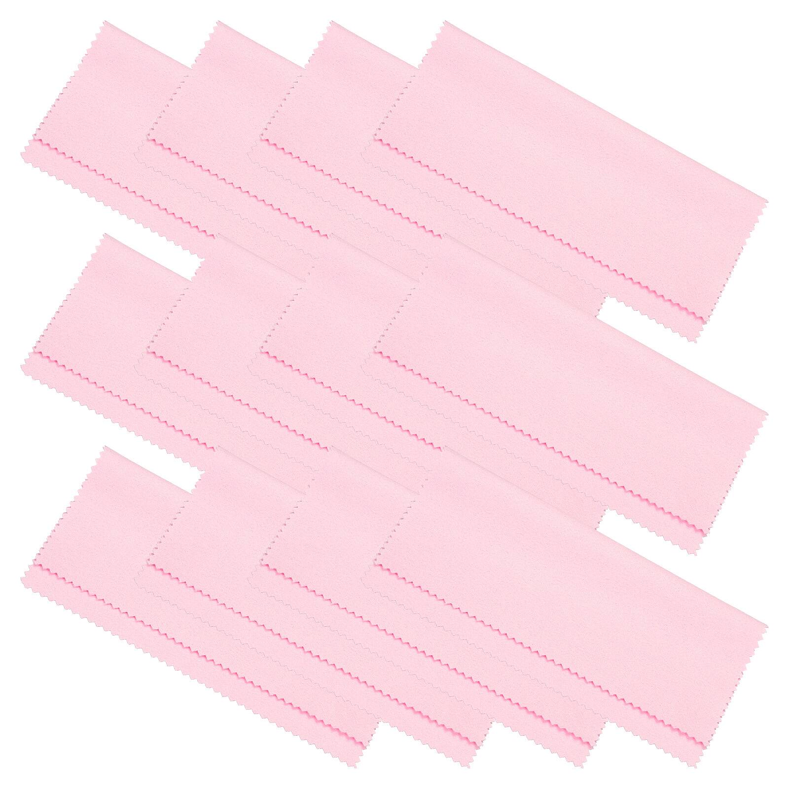 "Unique Bargains - Eyeglass Microfiber Cleaning Cloth 6""x6"", 12pcs Soft Suede Wipe for Lens, Eyeglasses, Screens in Vinyl Pouch - Pink" price history on PriceWatchPro