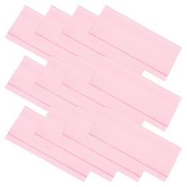 Unique Bargains - Eyeglass Microfiber Cleaning Cloth 6"x6", 12pcs Soft Suede Wipe for Lens, Eyeglasses, Screens in Vinyl Pouch - Pink