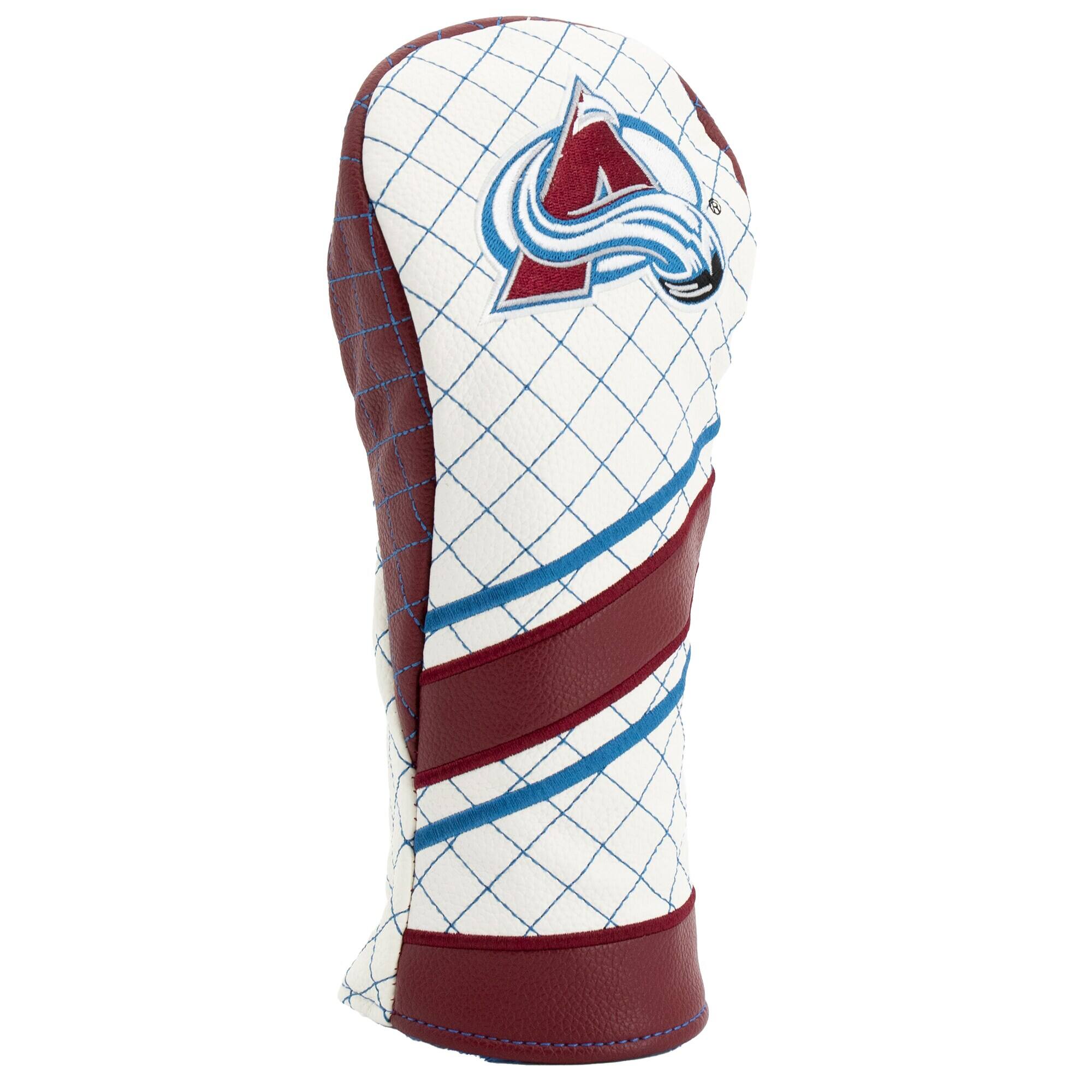 Alt View 2. Team Golf - Colorado Avalanche Striped Quilted Fairway Headcover - Multicolor.