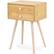 Alt View 17. Costway - Mid Century Modern 2 Drawers Nightstand In Sofa Side Table End Table Yellow - Natural.
