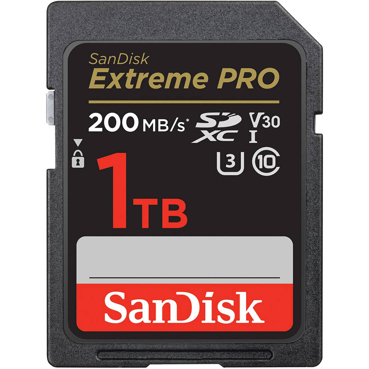 SanDisk Extreme PRO  
200 MB/s* SD V30 XC I 3 U1 1TB  
SanDisk