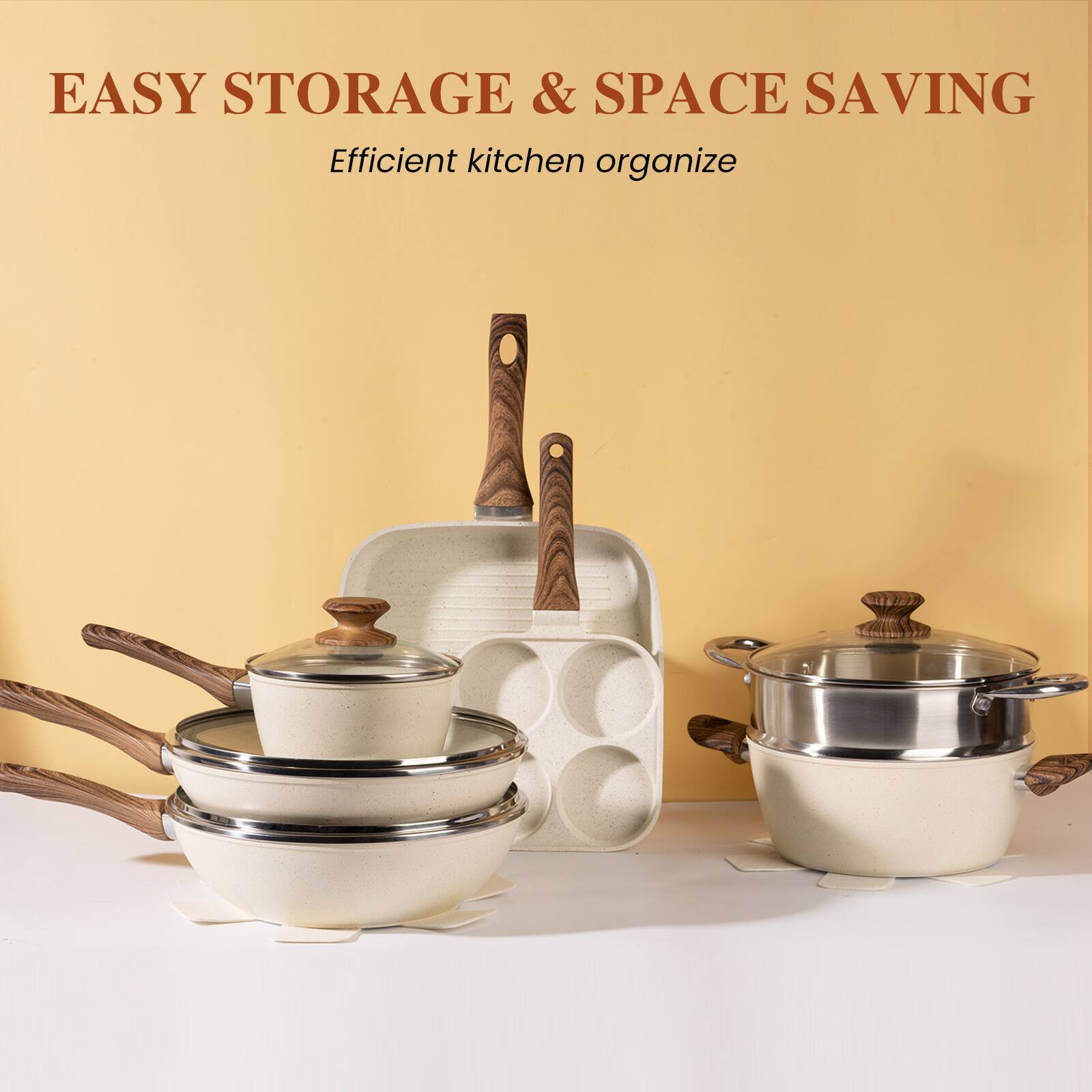 EASY STORAGE & SPACE SAVING  
Efficient kitchen organize