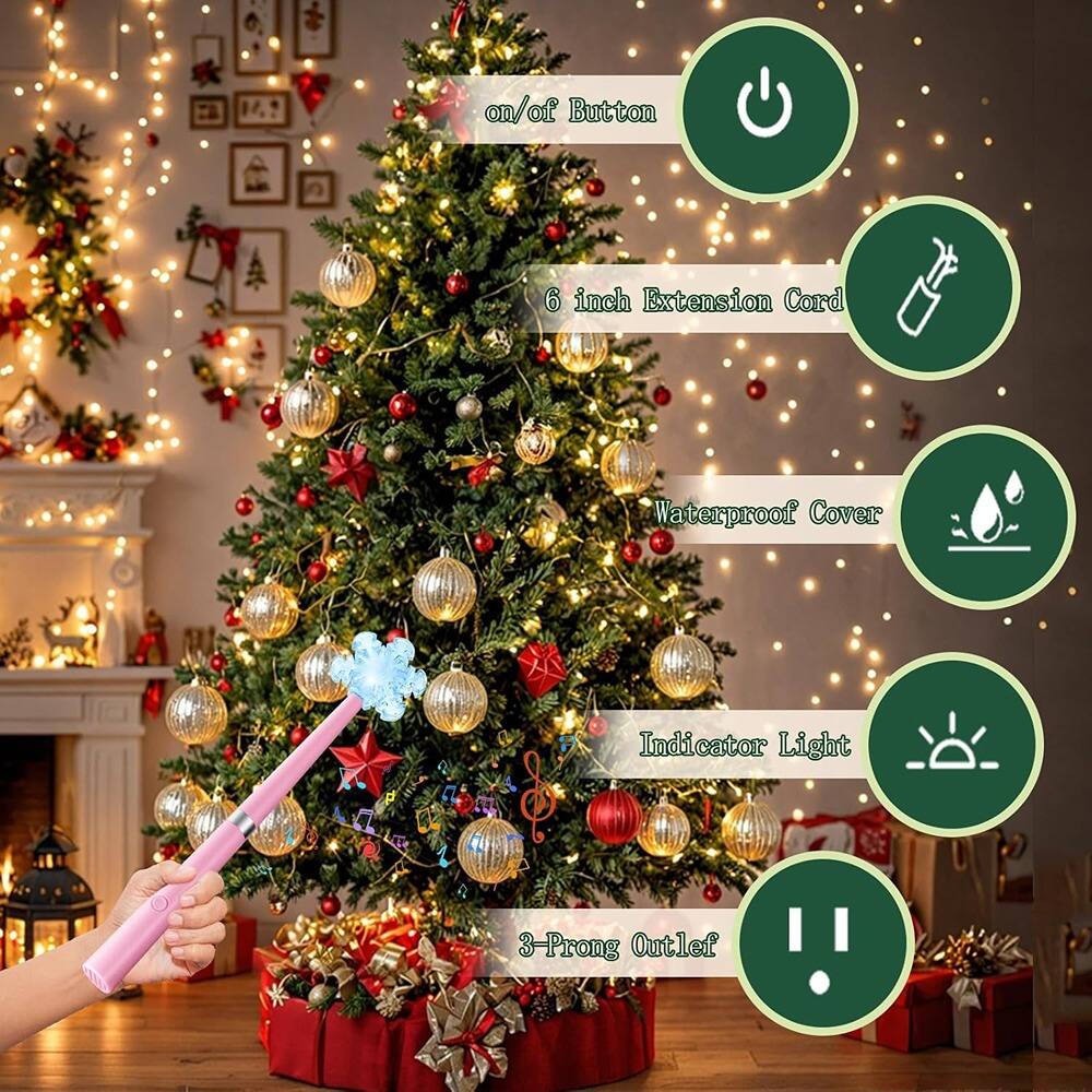 - On/Off Button
- 6 Inch Extension Cord
- Waterproof Cover
- Indicator Light
- 3-Prong Outlet