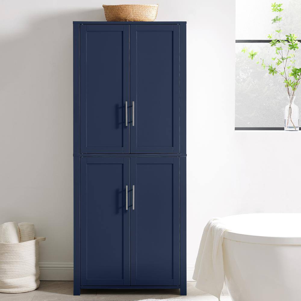 Alt View 10. Crosley Furniture - Savannah Tall Kitchen Storage Pantry - Navy.