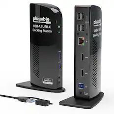 plugable (USB-A | USB-C Docking Station U LSEI 2.0 plugatbe USB-A JUS5 Docking Station - 12 HOMI - al 1 HDMI DisplayLink Display Link" Plos - Display Y. SVIRA