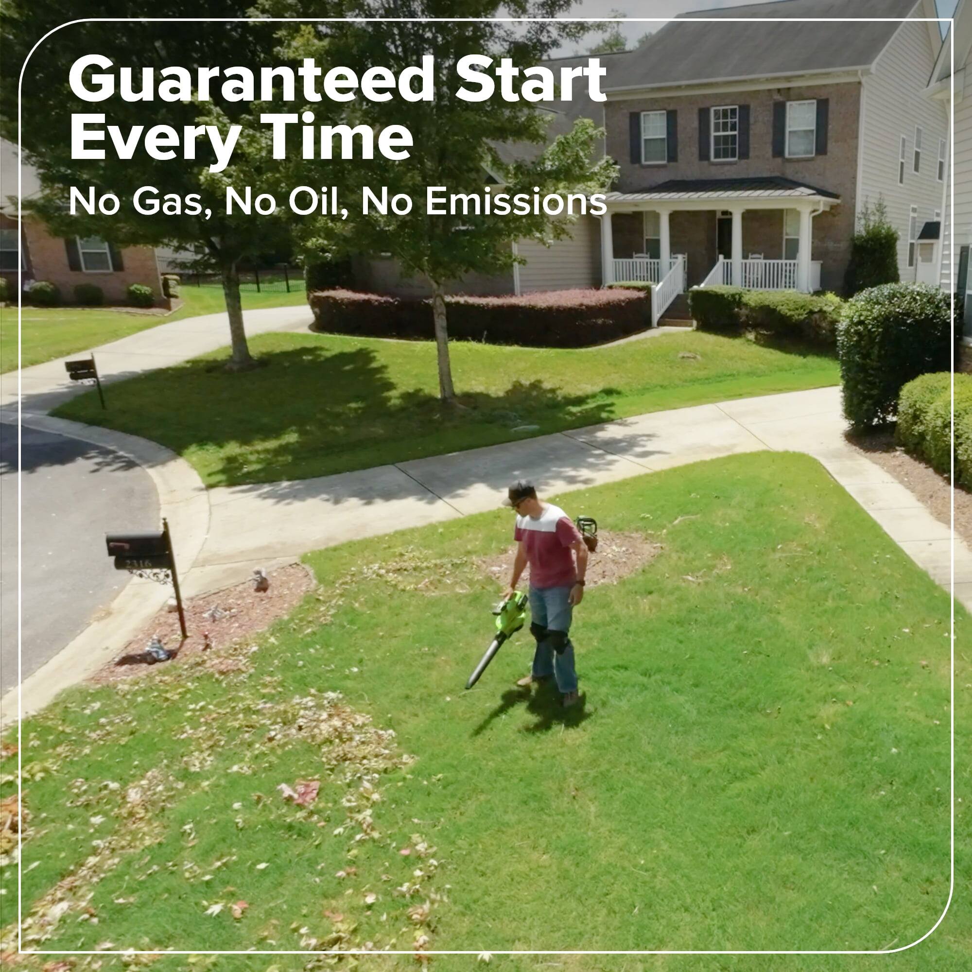 Guaranteed Start Every Time  
No Gas, No Oil, No Emissions