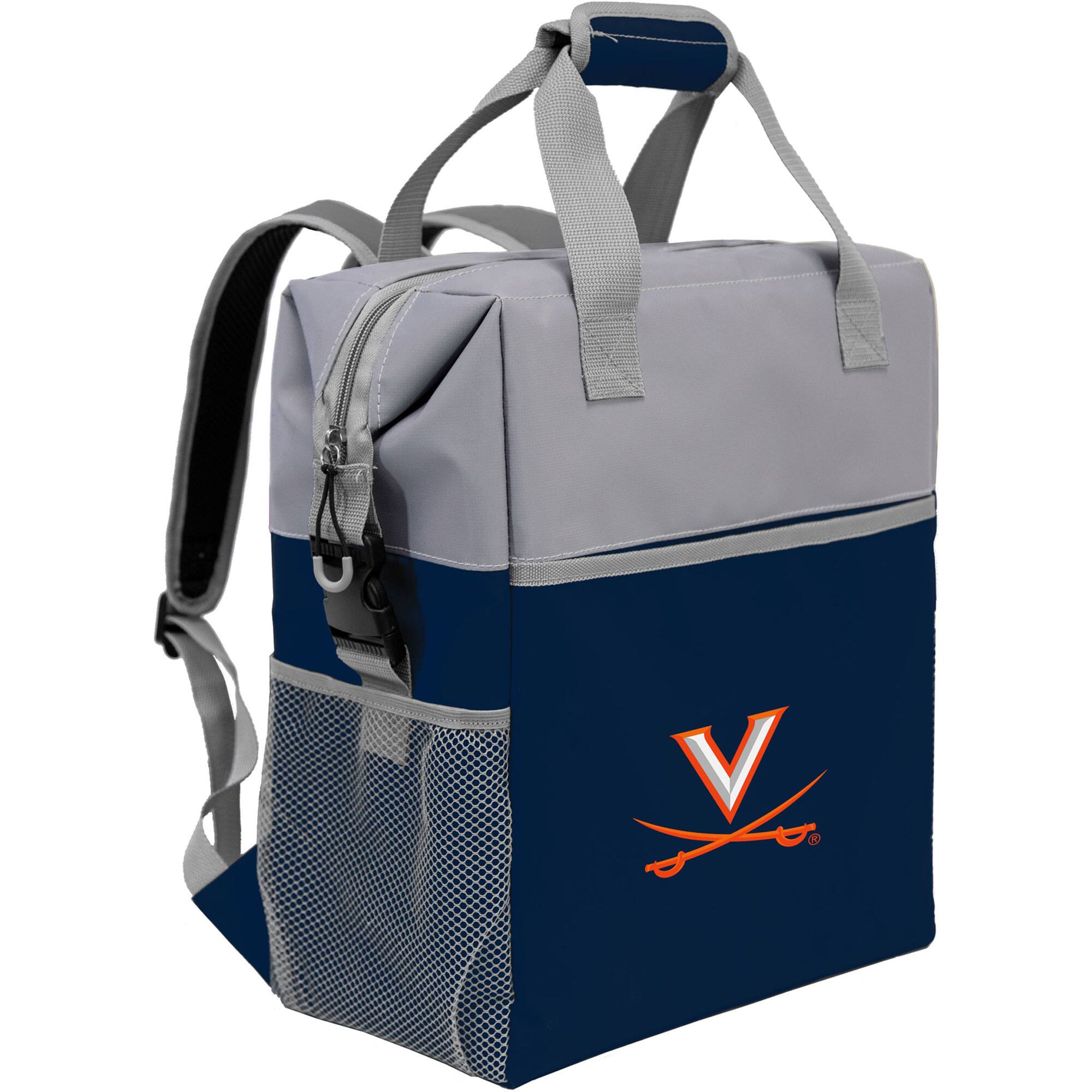 Front. Logo Brands - Virginia Cavaliers Colorblock Backpack Cooler - Multicolor.