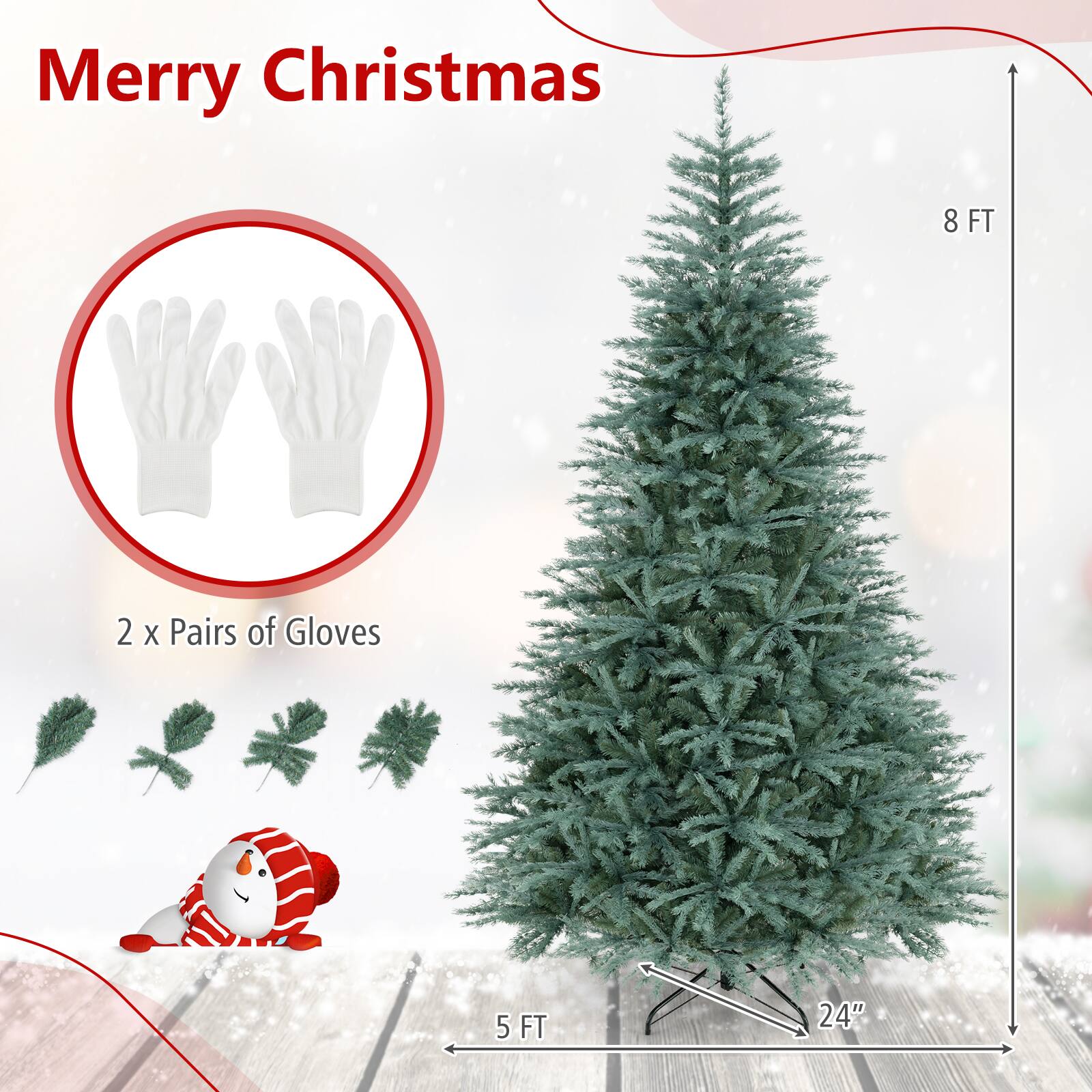 Merry Christmas

8 FT

2 x Pairs of Gloves

5 FT

24"