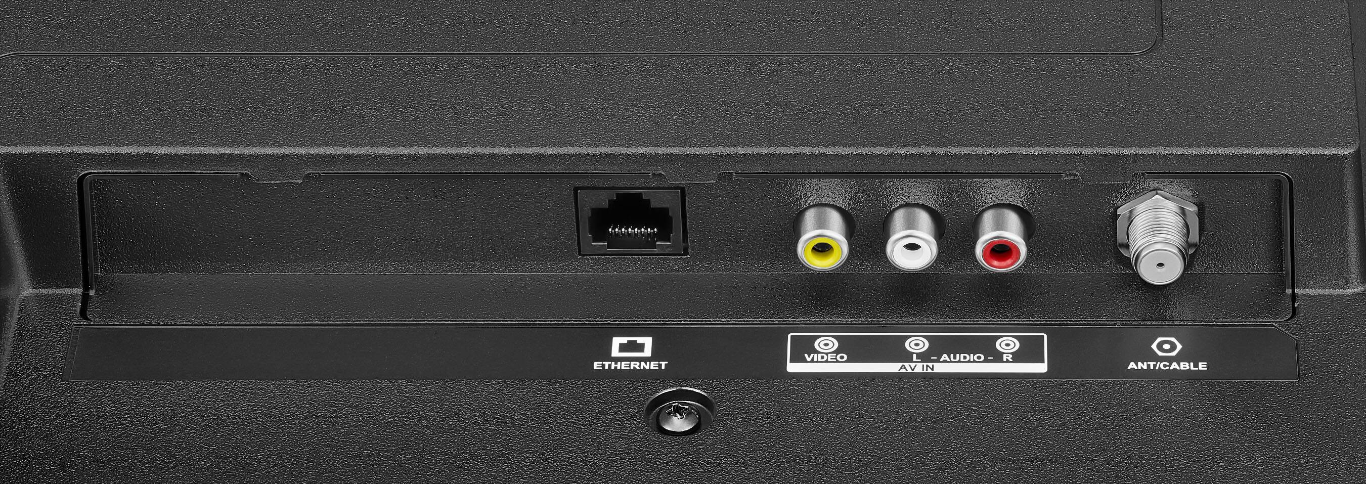 ETHERNET VIDEO AUDIO - AV IN R ANT/CABLE

- ETHERNET
- VIDEO AV IN
- L - AUDIO - R
- ANT/CABLE