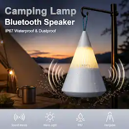 Anysun - Surround Sound Camping Lamp Bluetooth Speaker
