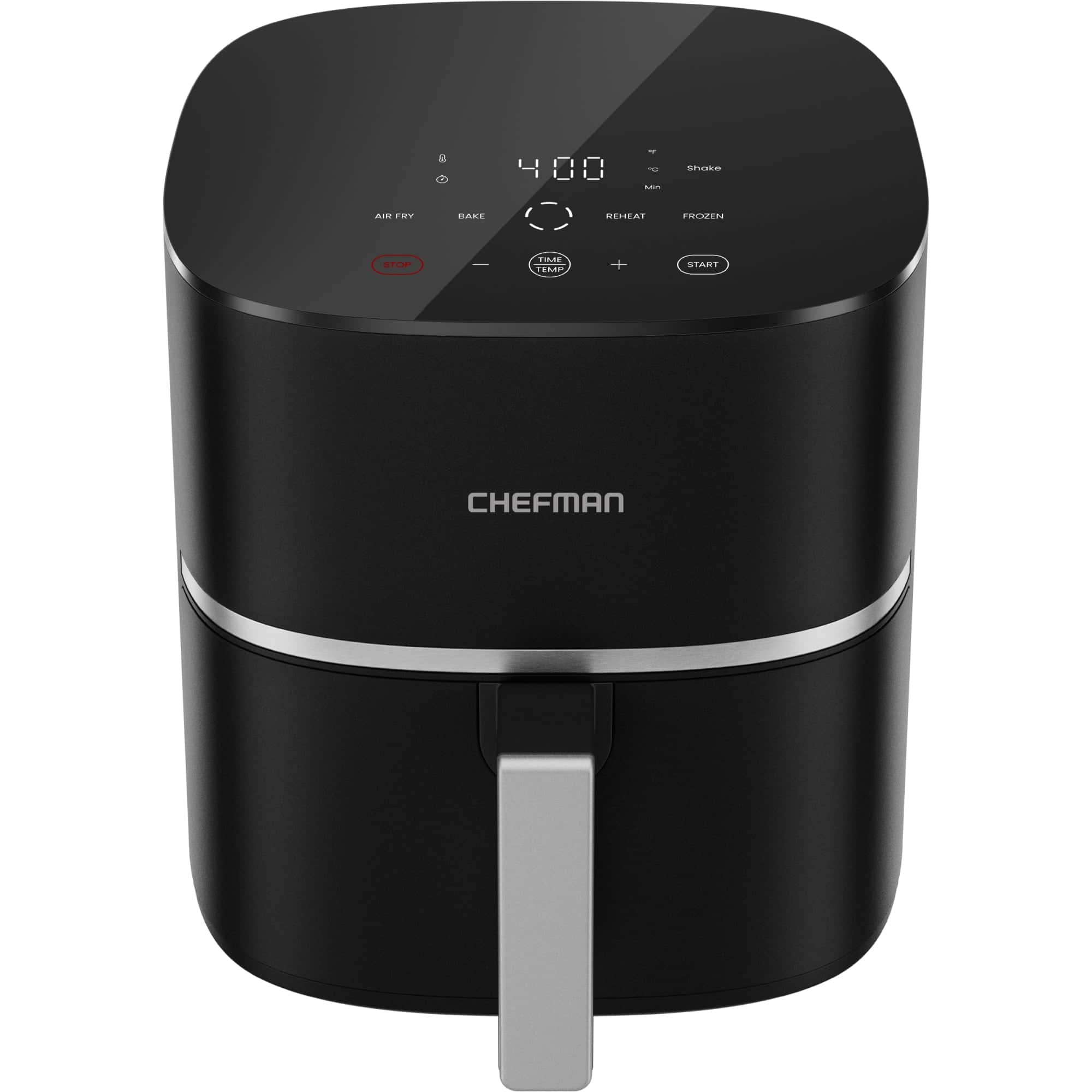 Chefman - TurboX 5-Quart Air Fryer, 4 Cooking Functions + Digital Touch Controls - Black