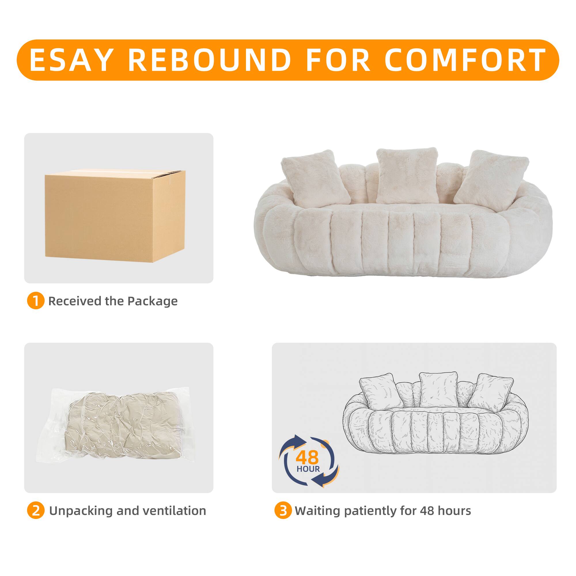 ESAY REBOUND FOR COMFORT

1. Received the Package
2. Unpacking and ventilation
3. Waiting patiently for 48 hours
