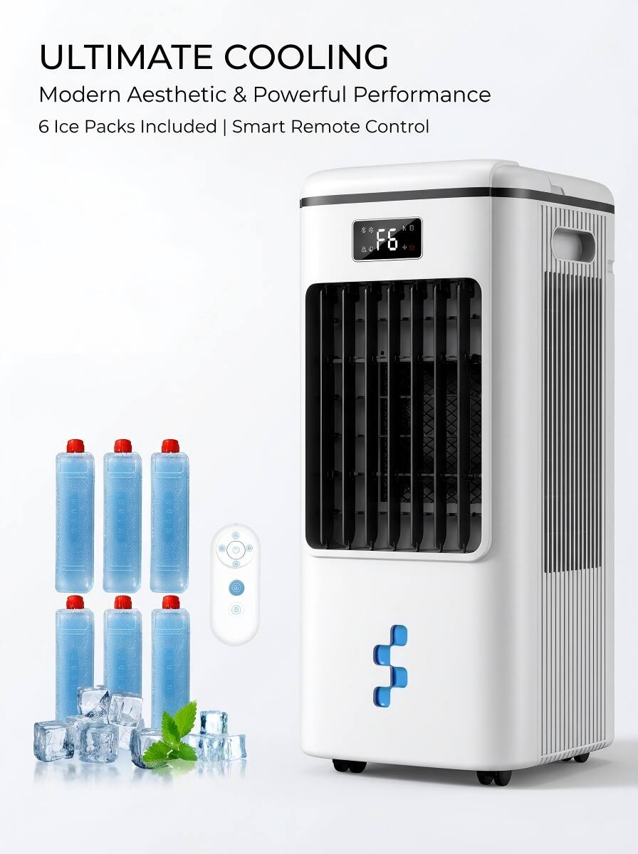 ULTIMATE COOLING  
Modern Aesthetic & Powerful Performance  
6 Ice Packs Included | Smart Remote Control