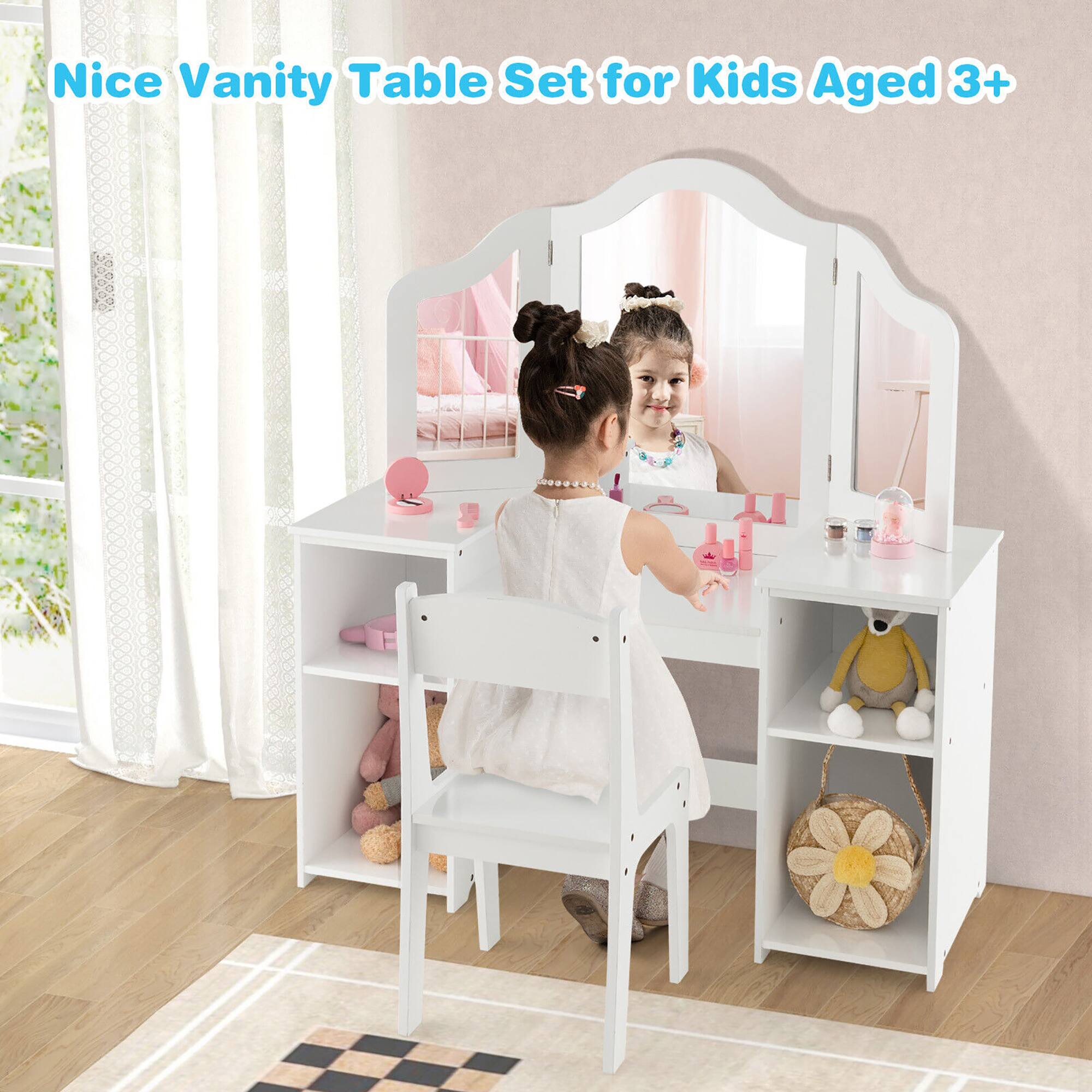 Nice Vanity Table Set for Kids Aged 3+