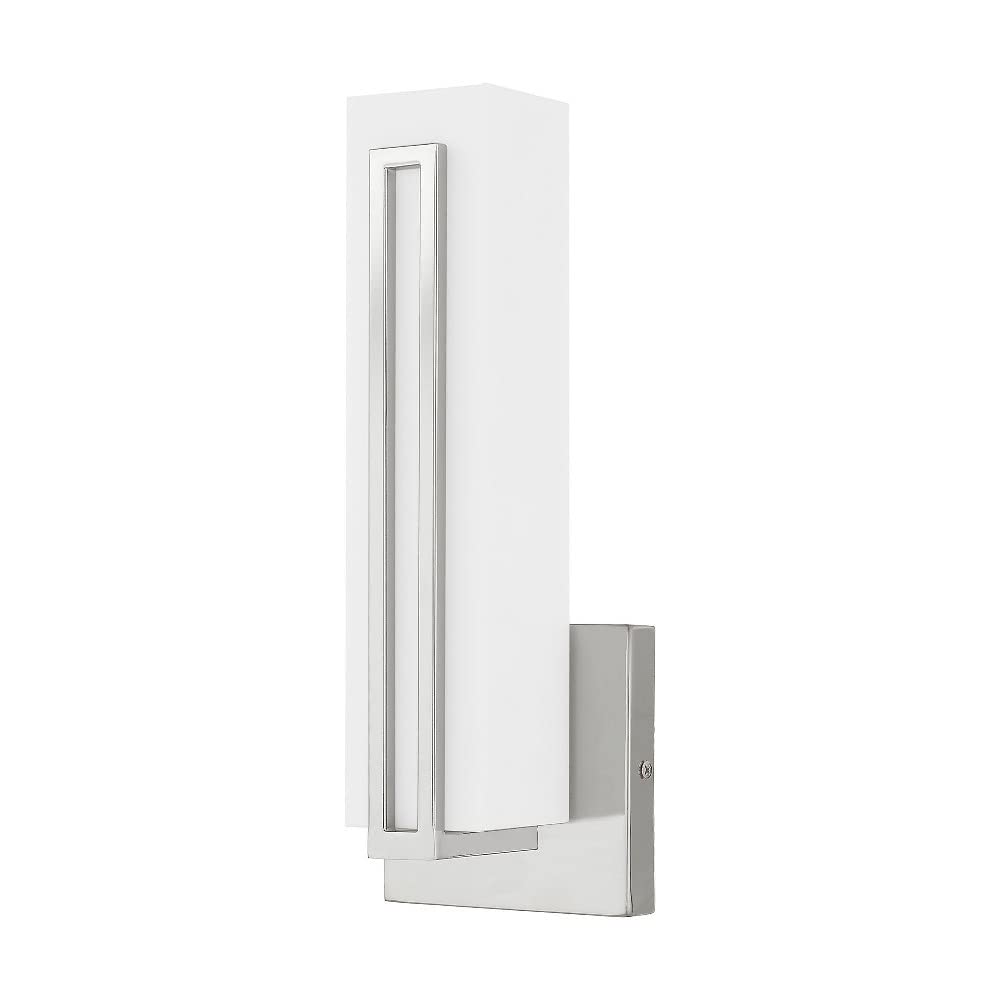 Back. Earthley Blooms - Lighting 10w Led Polished Chrome Ada Wall Sconce - Polished Chrome Medium.