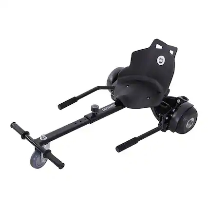 Front. GoTrax - Hoverboard and Hoverkart Combo, Kids Ages 8+, Unisex - Black.