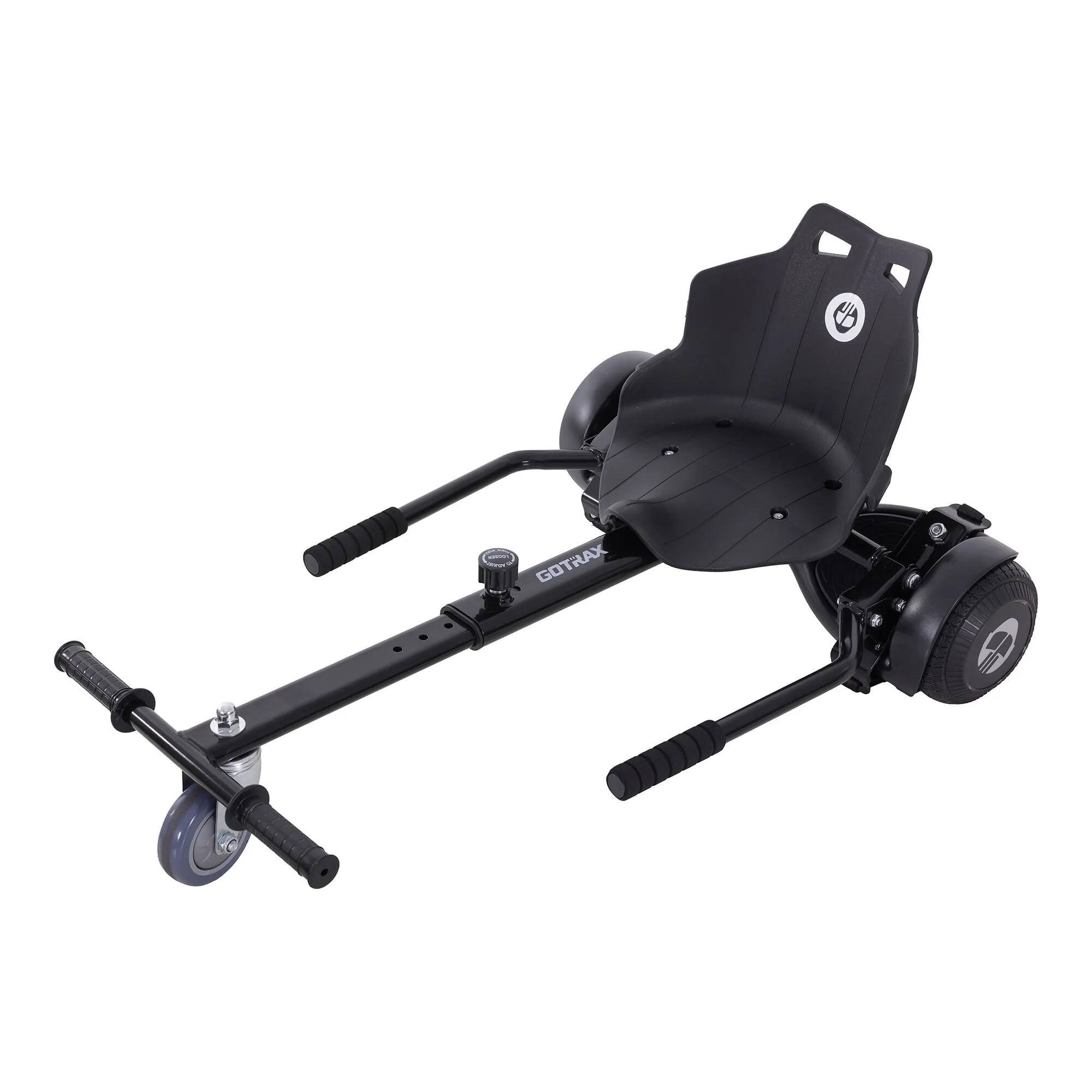 Front. GoTrax - Hoverboard and Hoverkart Combo, Kids Ages 8+, Unisex - Black.
