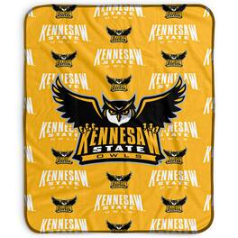 Pegasus - Kennesaw State Owls 50" x 60" Repeat Wordmark Fleece Blanket - Multicolor