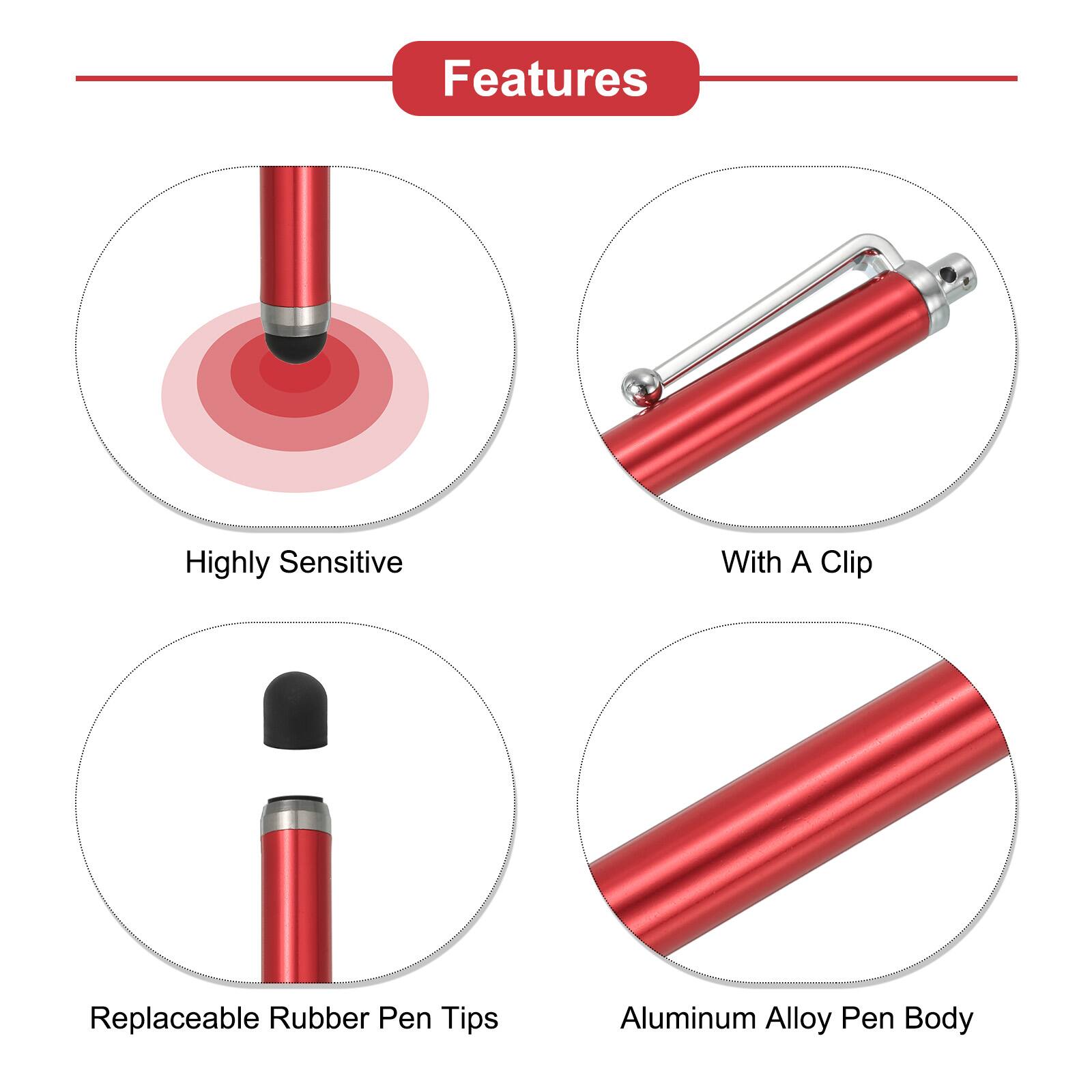 Features:
- Highly Sensitive
- With A Clip
- Replaceable Rubber Pen Tips
- Aluminum Alloy Pen Body