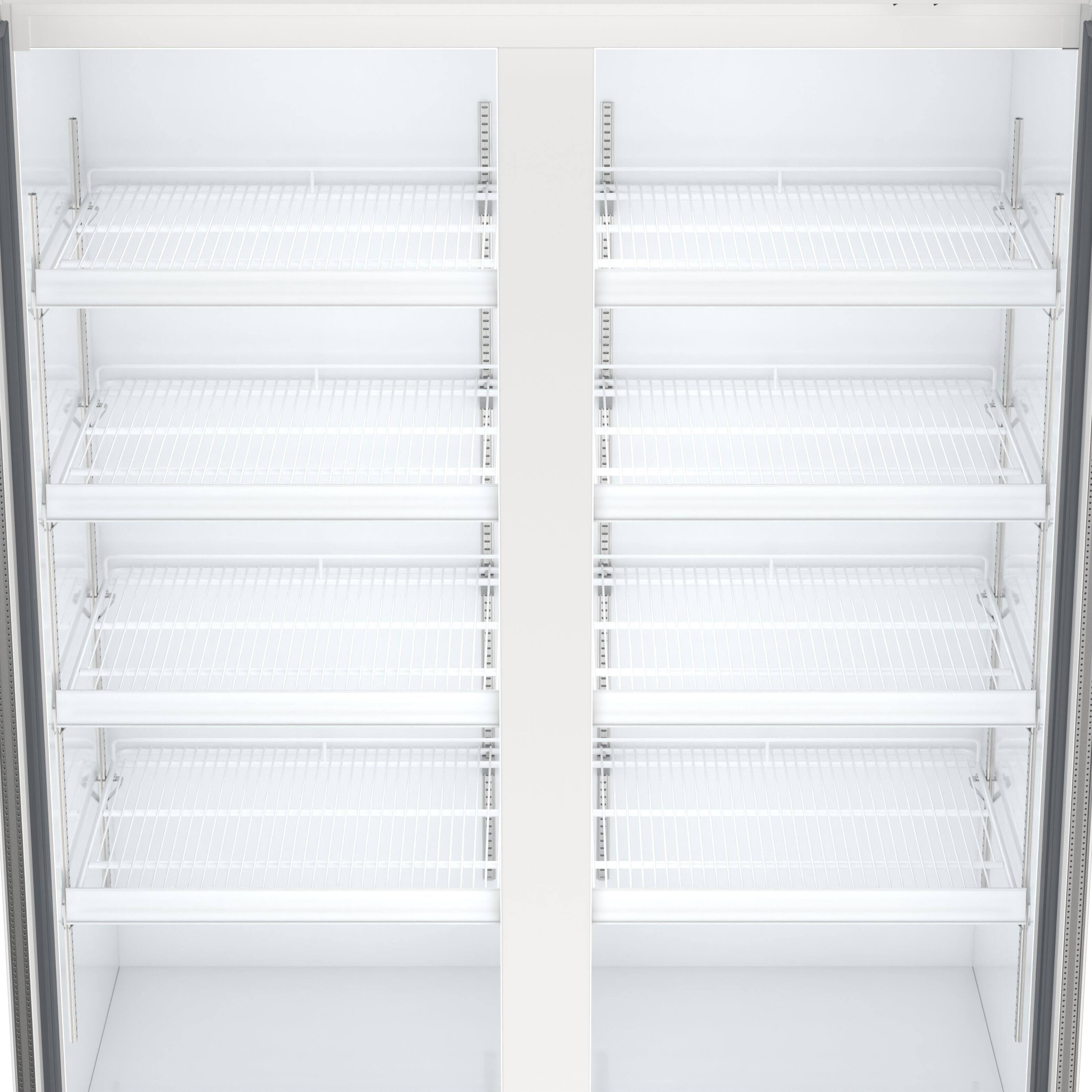 Alt View 9. Koolmore - 47 in. Commercial 2-Glass Door Merchandiser Refrigerator, 29 cu. ft. in White (KM-MDR-2GD-47) - White.