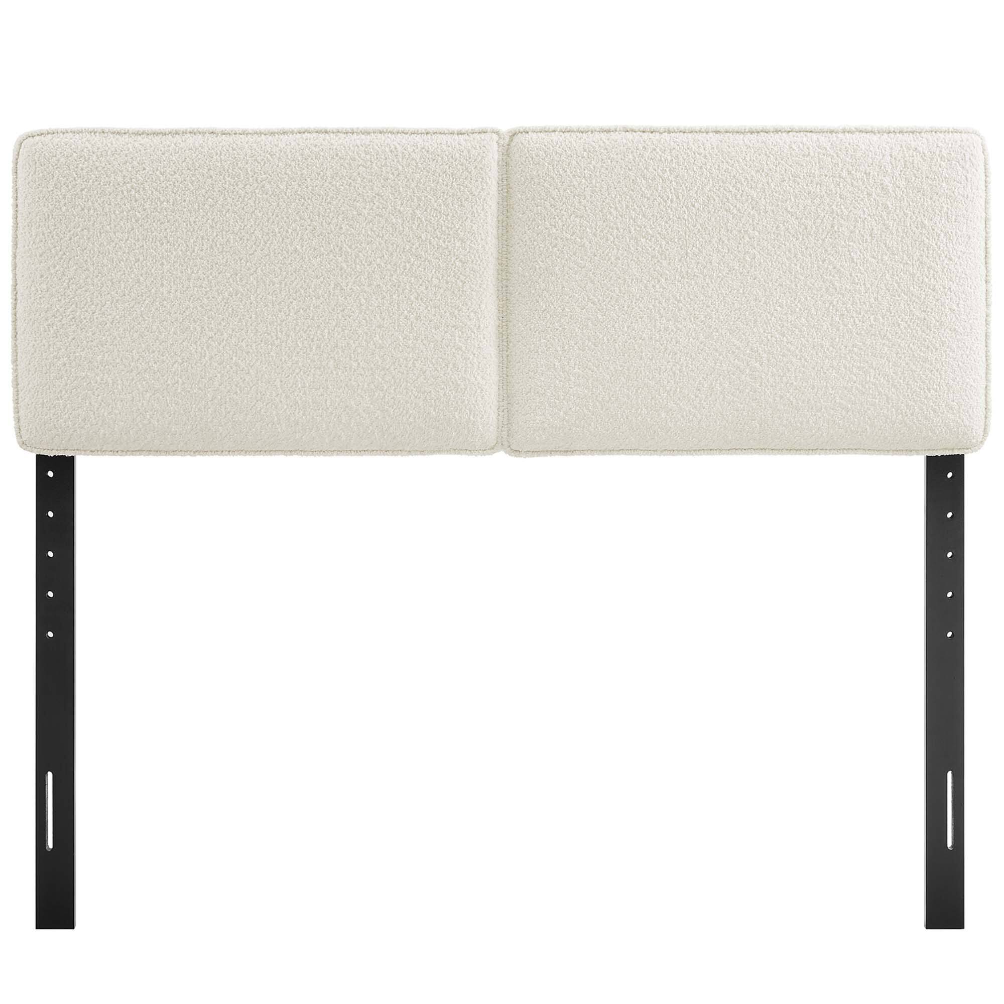Back. Modway - Lindee Boucle Fabric Full Headboard by Modway - Yellow.