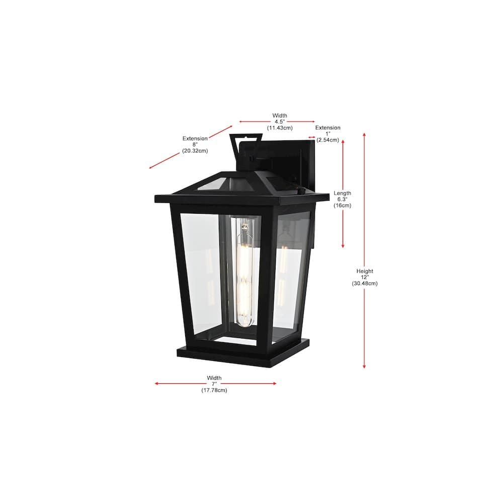 Elegant Lighting - Cayman 7 inch Outdoor Pendant - Black price history on PriceWatchPro