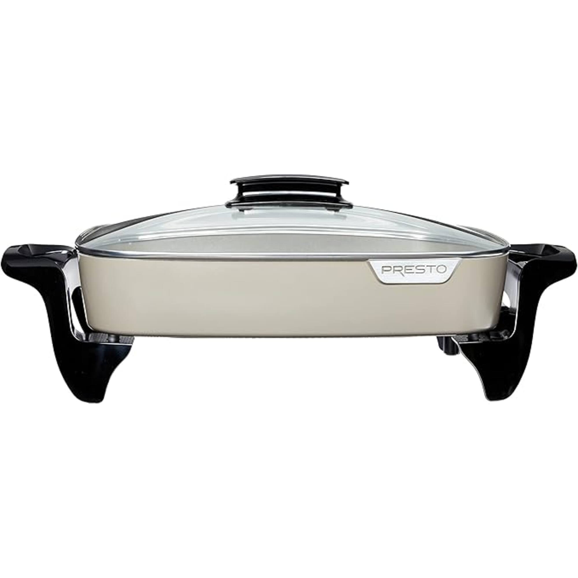 Alt View 1. Presto - Presto 06856 16 Inch Electric Ceramic Skillet Nonstick Finish - Grey.