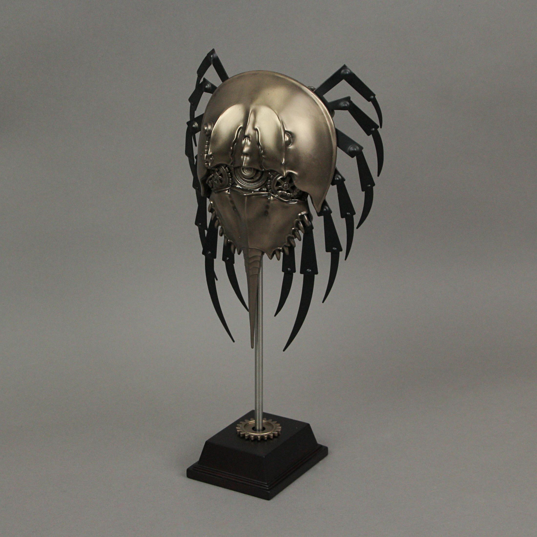 Alt View 1. Veronese Design - 12 Inch Bronzed Finish Steampunk Horseshoe Crab Sculpture Decorative Home Decor - Bronze.